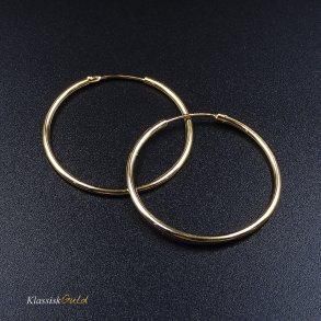 8 kt. Guldcreoler / Hoops 1,5/32mm