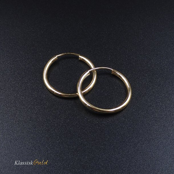 8 kt. Guldcreoler / Hoops 2,0/20mm