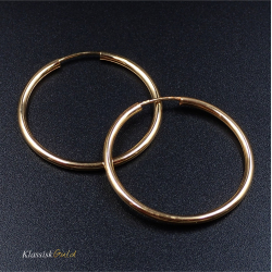 14 kt. Guldcreoler / Hoops 2,0/40mm