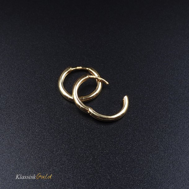 8 kt. Guldcreoler / Hoops 2,2/15mm