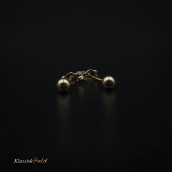 8 kt. Guld restikkere med 3,0mm kugle