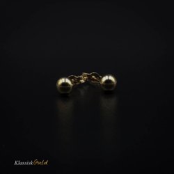 8 kt. Guld restikkere med 4,0mm kugle