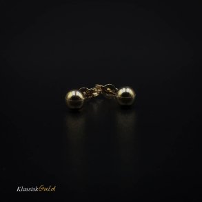 8 kt. Guld restikkere med 4,0mm kugle