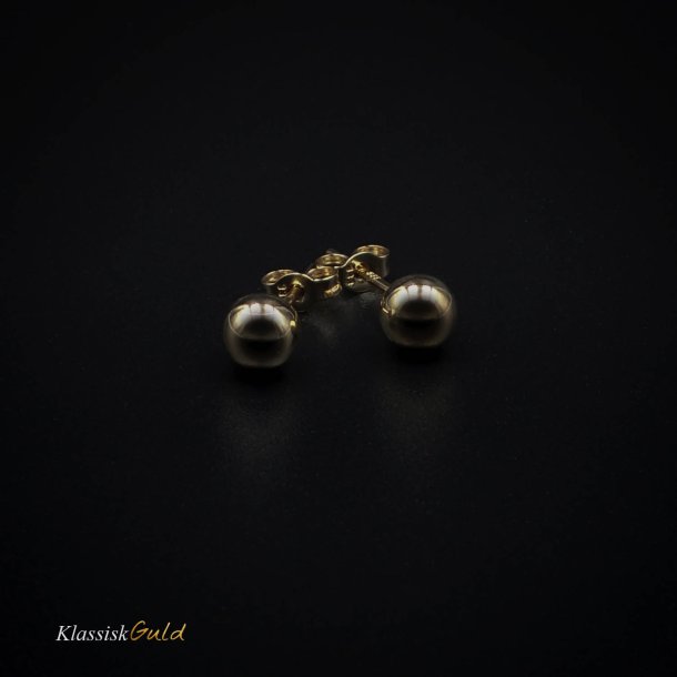 8 kt. Guld restikkere med 5,0mm kugle