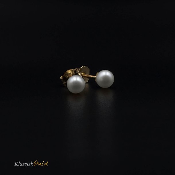 14 kt. Guldresticks med 4mm ferskvandsperler