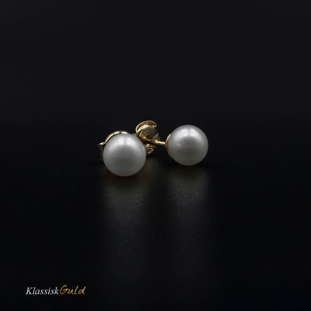 8 kt. Guldresticks med 5mm kulturperler