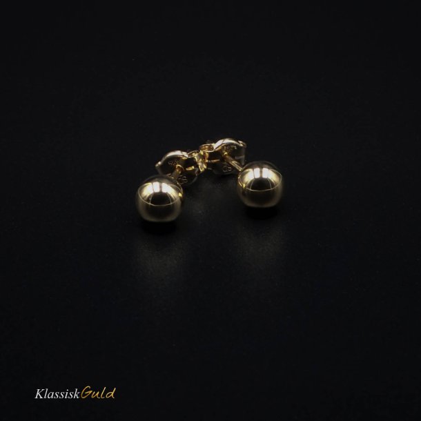 14 kt. Guld restikkere med 5,0mm kugle