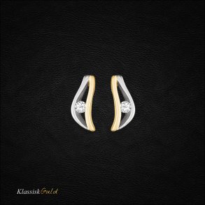 14 kt. Guld resticks med 0,05 ct. diamant