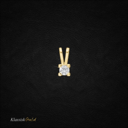 14 kt. Eternity diamant vedh�ng 0,15ct. 4/Grab
