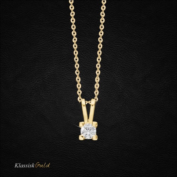 14 kt. Eternity diamant vedhng 0,20ct. 4/Grab