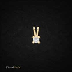 14 kt. Eternity diamant vedhng 0,20ct. 4/Grab