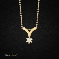 14 kt. Eternity diamant vedhng 0,10ct. 6/Grab