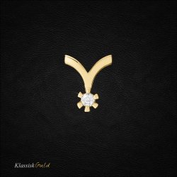 14 kt. Eternity diamant vedhng 0,20ct. 6/Grab