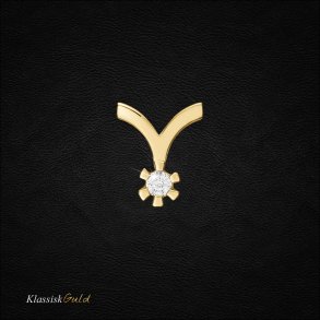 14 kt. Eternity diamant vedhng 0,25ct. 6/Grab