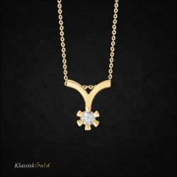 14 kt. Eternity diamant vedhng 0,30ct. 6/Grab