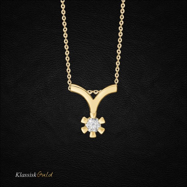 14 kt. Eternity diamant vedhng 0,30ct. 6/Grab