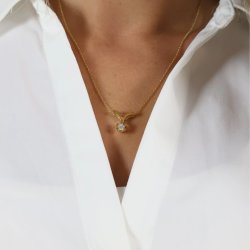 14 kt. Eternity diamant vedhng 0,30ct. 6/Grab