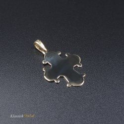 8 kt. Guld Dagmarkors Blank 15mm