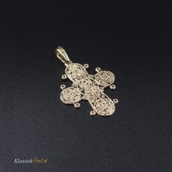 8 kt. Guld Dagmarkors De5 15mm