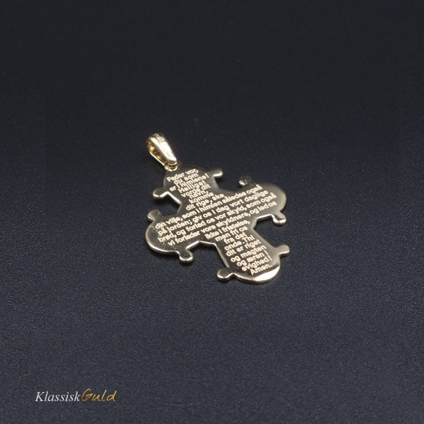 8 kt. Guld Dagmarkors Fadervor 15mm