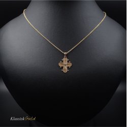 14 kt. Guld Dagmarkors Fadervor 20mm