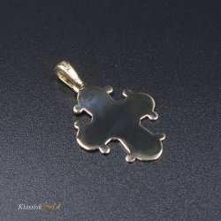 8 kt. Guld Dagmarkors Blank 20mm