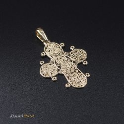 8 kt. Guld Dagmarkors De5 20mm