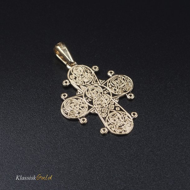 8 kt. Guld Dagmarkors De5 20mm