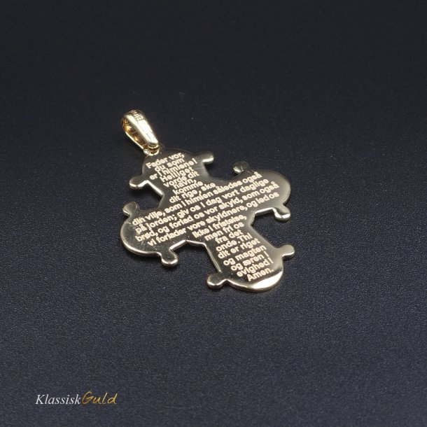 14 kt. Guld Dagmarkors Fadervor 20mm