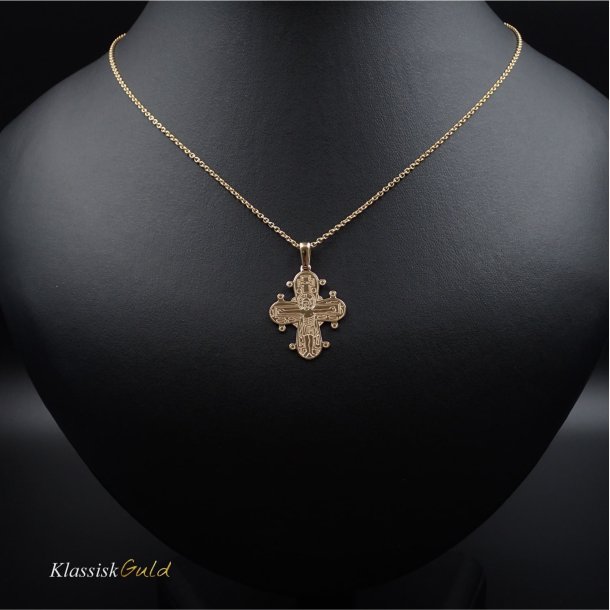 8 kt. Guld Dagmarkors Blank 25mm