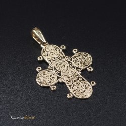 8 kt. Guld Dagmarkors De5 25mm