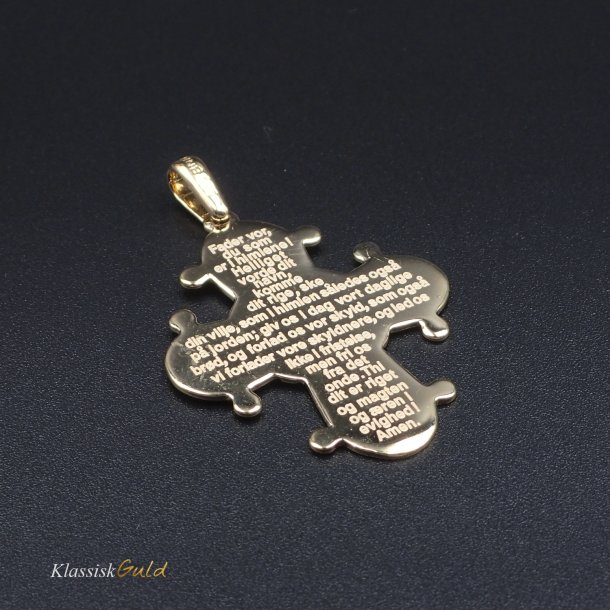 14 kt. Guld Dagmarkors Fadervor 25mm