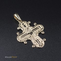 8 kt. Guld Dagmarkors Blank 25mm