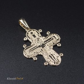 8 kt. Guld Dagmarkors Blank 25mm