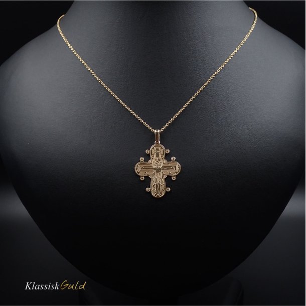 8 kt. Guld Dagmarkors Blank 30mm