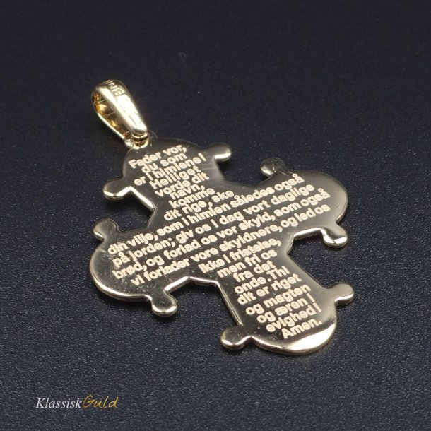 8 kt. Guld Dagmarkors Fadervor 30mm