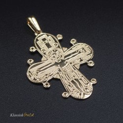 8 kt. Guld Dagmarkors Blank 30mm