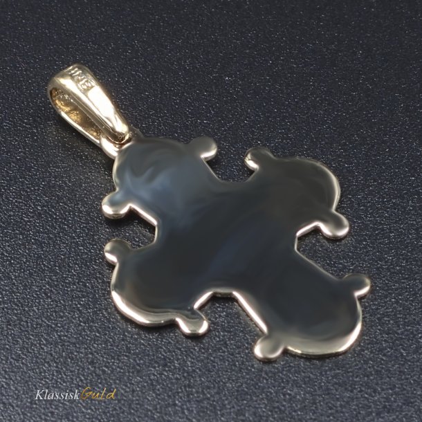 8 kt. Guld Dagmarkors Blank 35mm