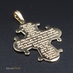 14 kt. Guld Dagmarkors Fadervor 35mm