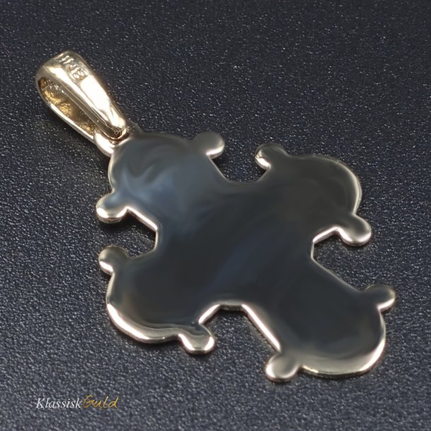 8 kt. Guld Dagmarkors Blank 40mm