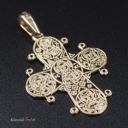 8 kt. Guld Dagmarkors De5 40mm