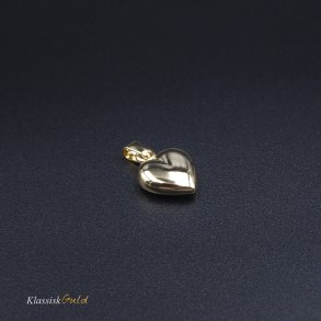 14 kt. Guldhjerte blankt 7,5x7,5mm