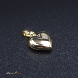 14 kt. Guldhjerte blankt 12x12mm