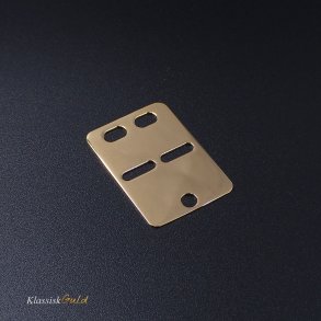 8 kt. Guld ID-plade blank 18x26mm