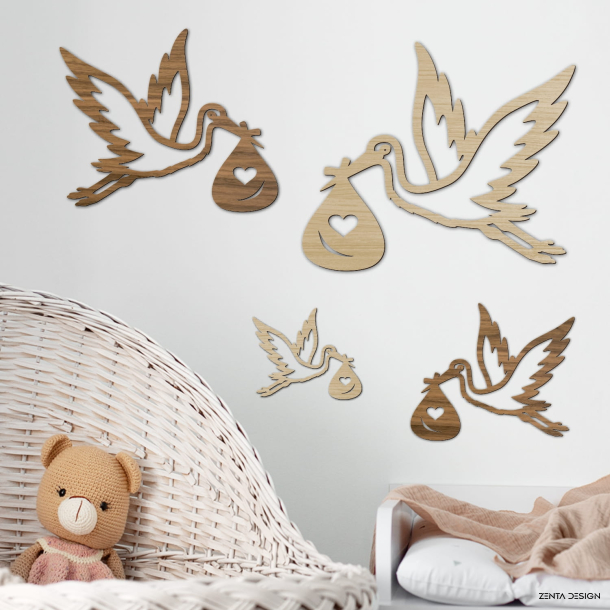Baby deco Stork