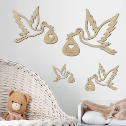 Baby deco Stork