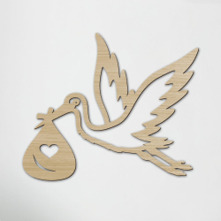 Baby deco Stork