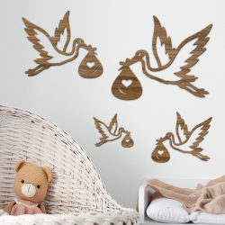 Baby deco Stork