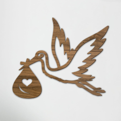 Baby deco Stork